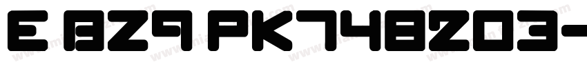 E BZ9 PK748203字体转换